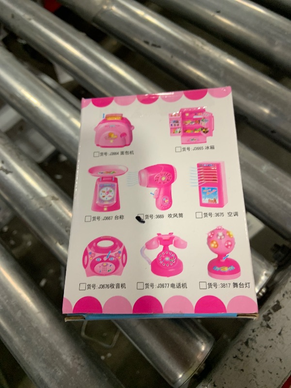 Photo 1 of Toyvian Small Doll Hair Dryer: Pretend Play Play Toy for Girls 3-7, Hair Dryer Montessori Kitchen Playset Educational Toys for Beauty, Doll House Accessories, Pink or Rose Red