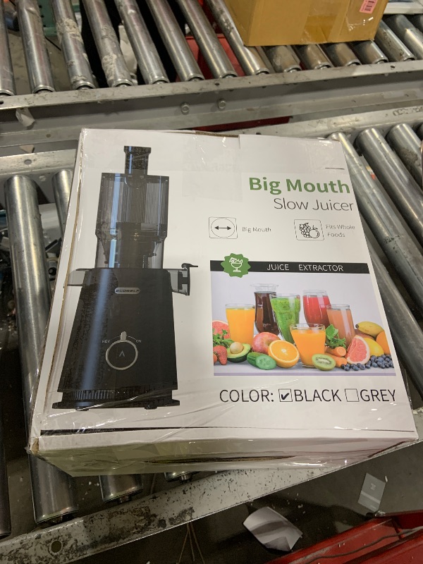 Photo 1 of ECOSELF Juicer Machines with Large Feed Chute, Professional Hands Free Cold Press Juicer For Whole Fruits & Vegetables, Self Feeding for Juice Extractor Machine, Easy to Clean