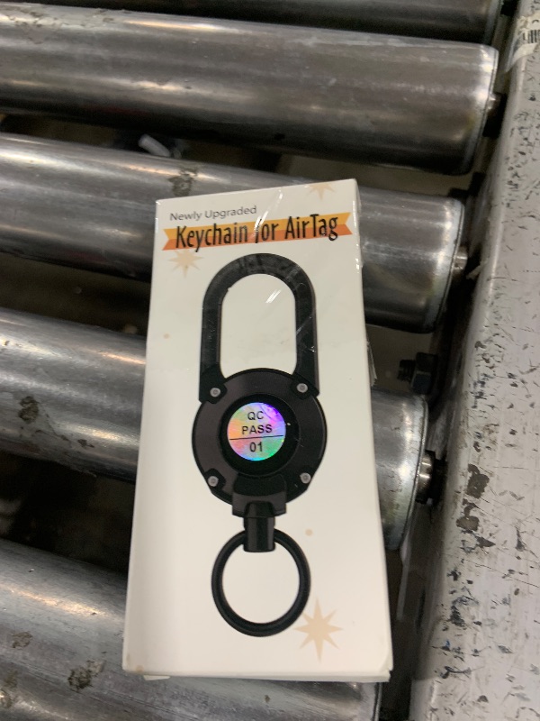 Photo 1 of Eupterosaur Heavy Duty Carabiner Keychain with AirTag Holder,Alloy Car Fob keychain with AirTag Holder,Sturdy Scratch-Resistant Key Holder with AirTag Case, for Apple AirTag, Keys,Badges