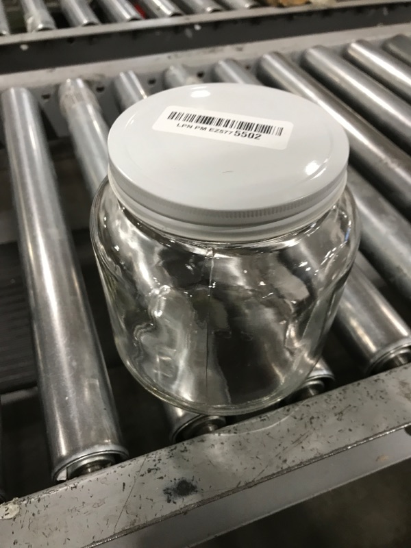 Photo 1 of 64 oz Mason Jars Wide Mouth - 1/2 Gallon Glass Jar with Lid - Large Mason Jar for Canning, Brewing, Pickling, Storage - Big Mason Jar Made in USA (2 Pack)
