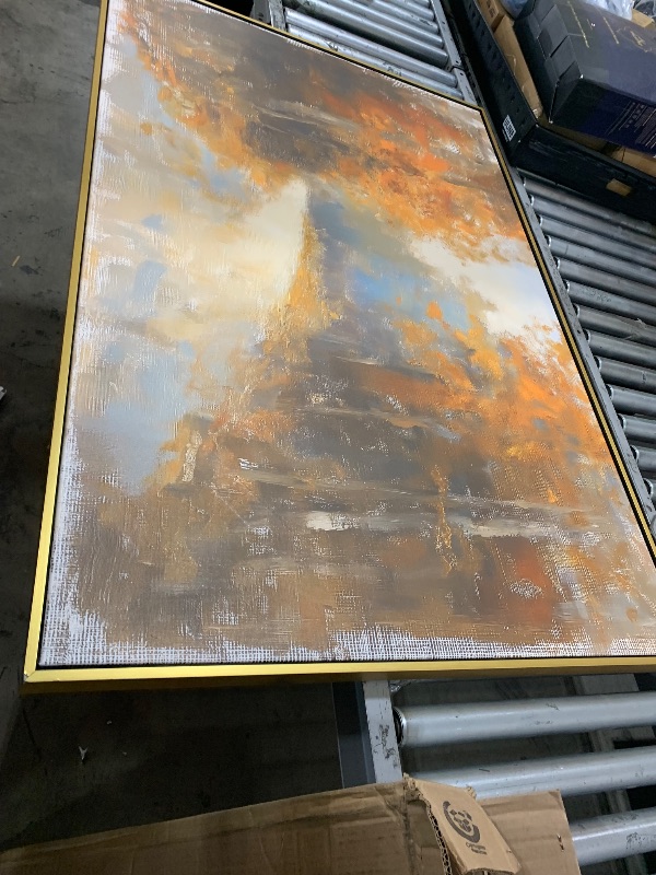 Photo 1 of Autumn Road Canvas Autum Landscapes, Gold Frame, 54" x 36"