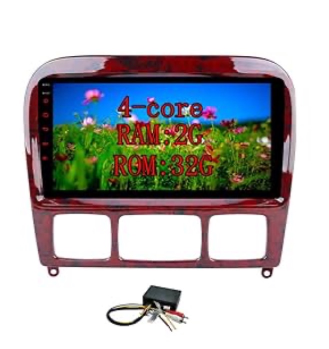 Photo 1 of for Mercedes-Benz S Class W220/S280/S320/S350/S500Android 10.0 Car Stereo 9" in-Dash Head Unit Car Radio GPS Navigatio (with Fiber Optic decoder)