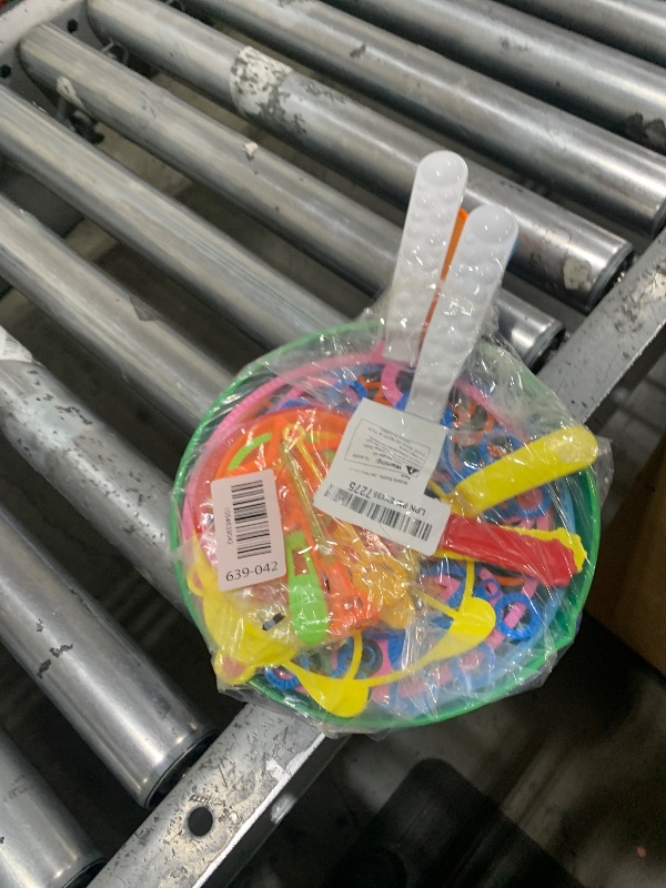 Photo 1 of Roberly 15 Pack Bubble Wands Set with Tray Bulk Funny Bubble Making Toy for Kids - Summer Outdoor Toys & Also Gifts for Kids Birthday Games Party Favors