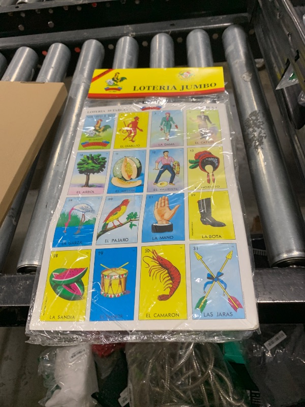 Photo 1 of Don Clemente Mexican Jumbo Loteria Set, Deck of Cards Fun and Educational, 10 Large Boards