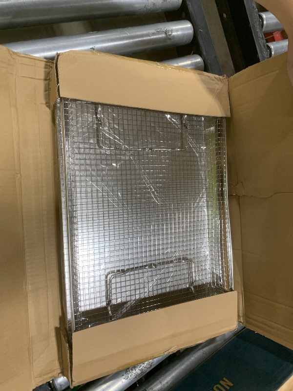 Photo 1 of Air Fryer Basket and Tray Replacement for Samsung Oven Parts 20.4 x 13.4 IN Air Fryer Tray 304 Stainless Steel Air Fry Crisper Basket NX-AA5000RS DG75-01001C Samsung 30" Range Oven Rack Broiler Pan