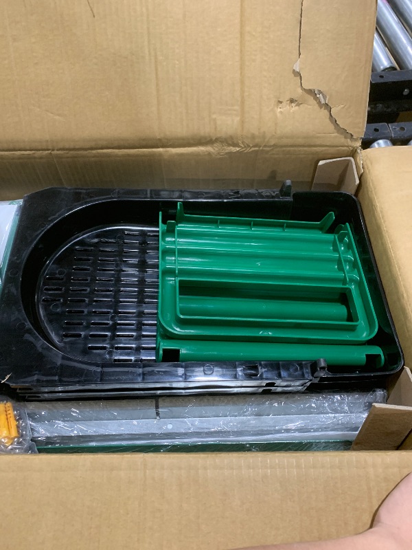 Photo 1 of Homestead Essentials Classic Style 3 Compartment, Forward Rollout & Rollaway, Hen & Chicken Nesting Box with Integrated Perch and Protective Egg Laying Collection Lids