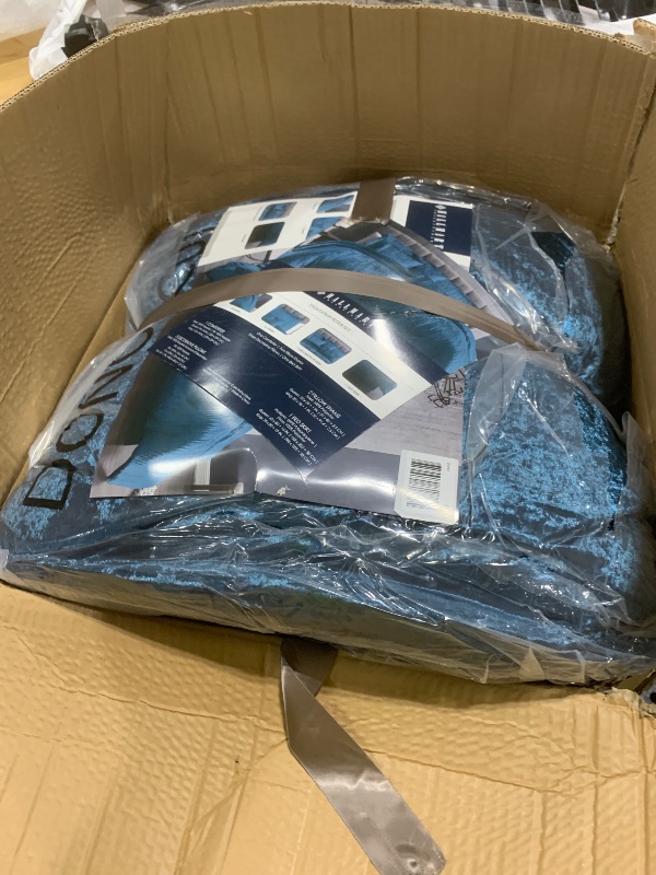 Photo 1 of Riverbrook Home Turin Comforter Set, Queen, Blue, 7-Piece Set
