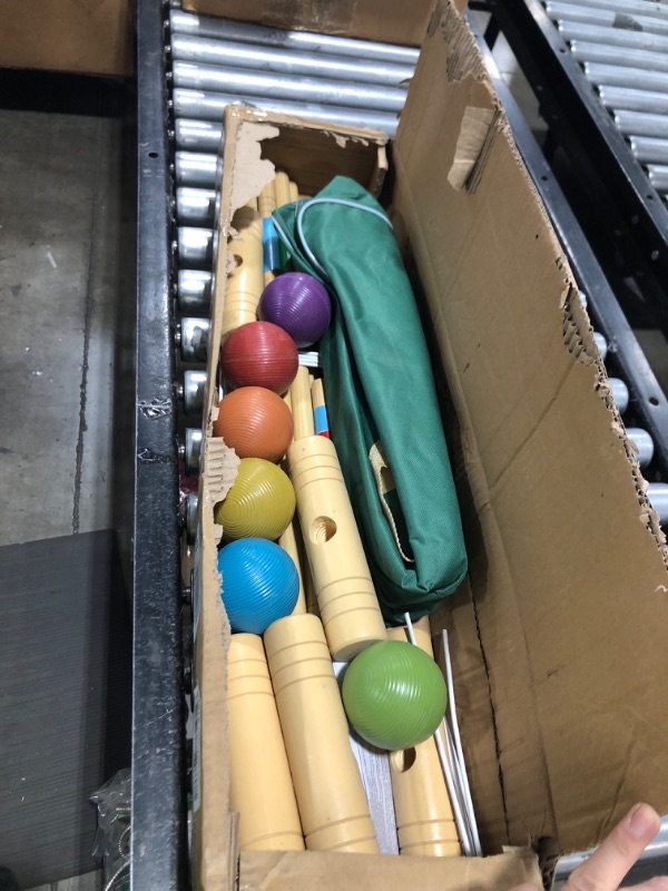Photo 1 of ApudArmis 32In Six Player Croquet Set with Deluxe Premiun Pine Wooden Mallets