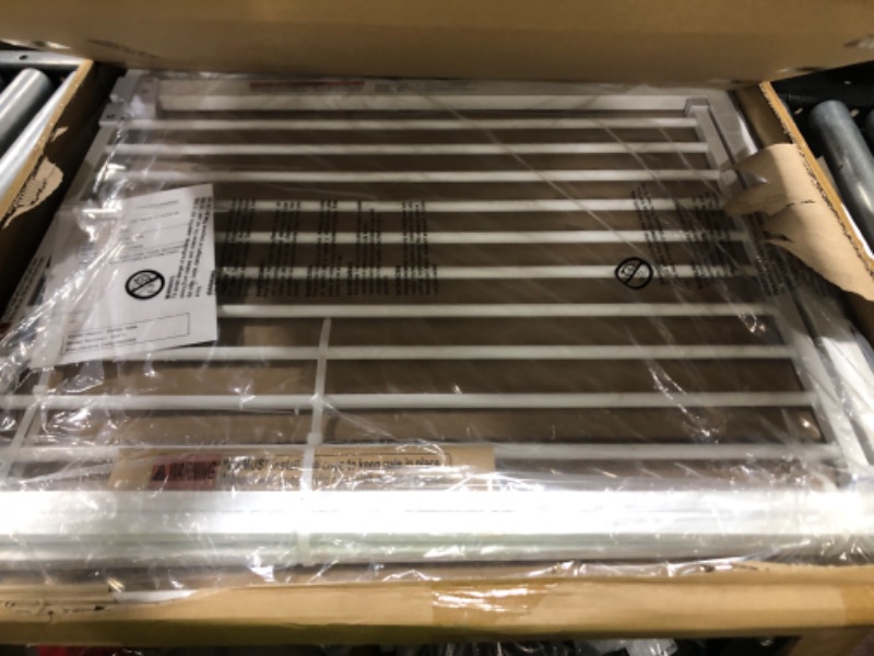 Photo 1 of DEARBB Extra Wide Baby Gate Ultra Narrow Spacing 30.11-77.36" Pressure Mounted Double Lock Swing Auto Close Walk Through Metal Safety Pet Gate for Stairs and House Doorway Kitchen