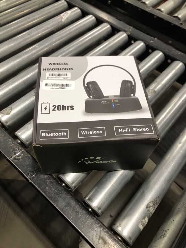 Photo 1 of WallarGe Wireless Headphones for TV Watching, Easy Setup and Comfortable Bluetooth Headphones with RF Transmitter Charging Dock, 100 Ft Wireless Range, Rechargeable 25 Hours Play and No Audio Delay