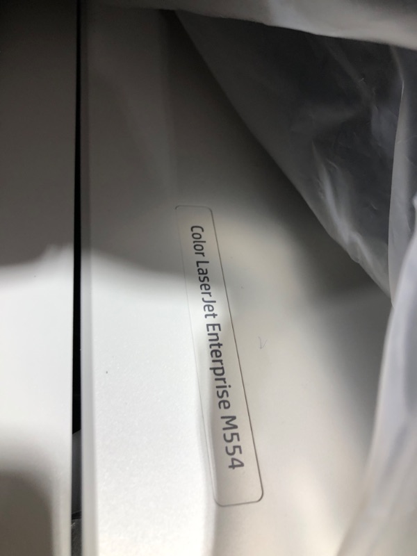 Photo 1 of HP Color LaserJet Enterprise M554dn Duplex Printer (7ZU81A),White
