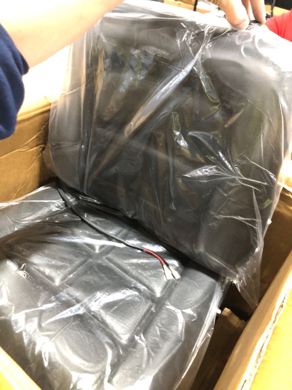 Photo 1 of elfinrm Suspension Seat Adjustable Backrest Headrest Armrest Replacement for Tractor Forklift Excavator Skid Loader