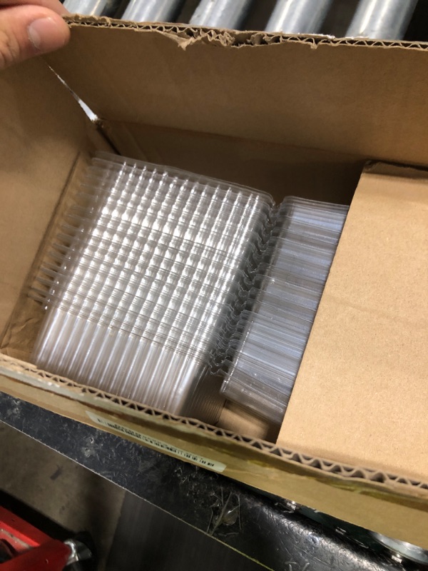 Photo 1 of TEMLQPACK 50PCS 4x4x2 Inches Clamshell Take Out Containers Boxes Charcuterie Boxes with Clear Lids Bakery Boxes Pie Boxes Cookies Boxes Treat Boxes