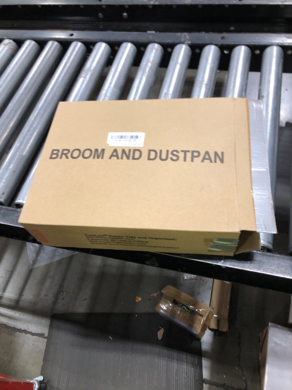 Photo 1 of TreeLen Broom and Dustpan Set with 52" Long Handle for Home Kitchen Room Office Lobby Floor Use Upright Stand Up Stand Up Broom with Dustpan Combo