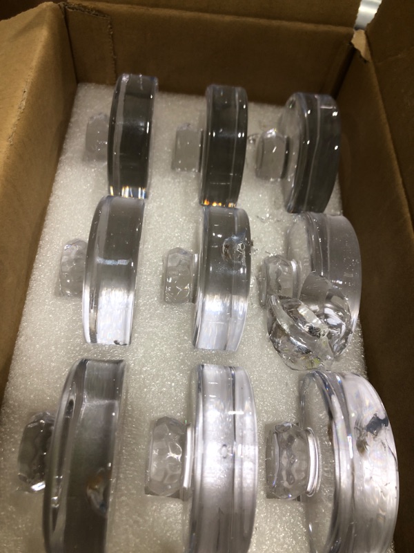Photo 1 of Nexboraque 9 Pack Fermentation Glass Weights with Easy Grip Handles, Clear Canning Weights and Pickling Glass Weight for Wide Mouth Mason Jars, Fermenting Kit, Kimchi, Sauerkraut