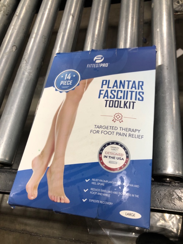 Photo 1 of Plantar Fasciitis Foot Pain Relief 14-Piece Kit – Premium Planter Fasciitis Support, Gel Heel Spur & Therapy Wraps, Compression Socks, Foot Sleeves, Arch Supports, Heel Cushion Inserts & Heel Grips