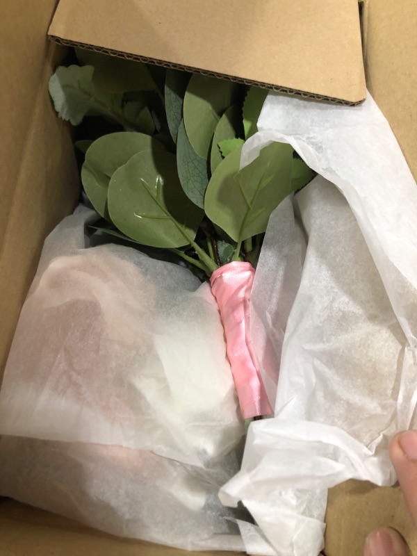 Photo 1 of Rinlong 2Pcs Wedding Bouquets for Bridesmaids Pink Bridesmaid Artificial Flowers Bouquet for Wedding Ceremony