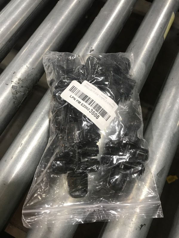 Photo 1 of Bonviee 10 Pack 5/16” to 1/4” Push-to-Connect Tee, Split 5/16” Tubing into Four 1/4” Lines, Quick Connect Drip Irrigation Fittings, Leak-Proof 6-Way Splitter for Garden, Lawn, Greenhouse
