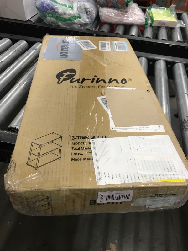Photo 1 of Furinno Turn-N-Tube Display Rack, 3-Tier Single, Beech