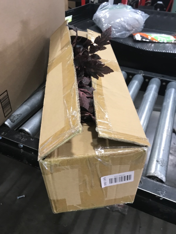 Photo 1 of CraftyDream 4ft Fall Plum Cimicifuga Stems Seeded Tree Artificial Thanksgiving Ficus Leaf Tree Plant Decor Autumn Halloween Faux Decor for Party Porch Fireplace Front Door Outdoor Indoor Decoration