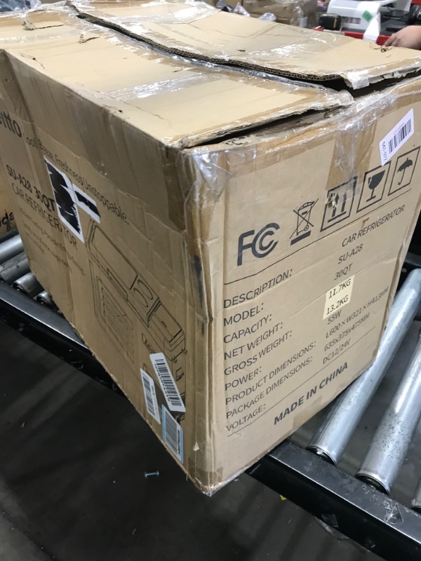 Photo 1 of Aeitto 12 Volt Car Refrigerator 30Quart Car Fridge Freezer Electric Cooler Portable Cooler 12V Fridge RV Refrigerator -4?-68? Temp Control 12/24V DC & 100-240V AC for Travel, Camping, RV, Road