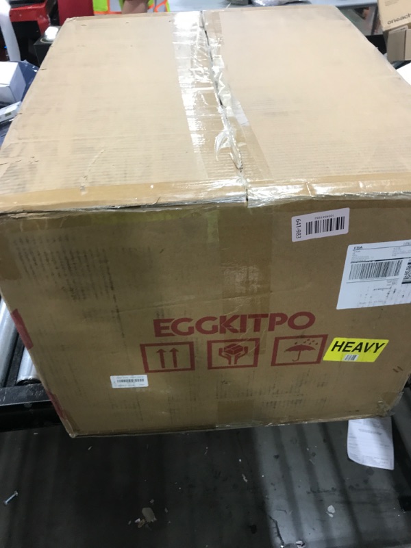 Photo 1 of EGGKITPO Commercial Fryer Stainless Steel Electric Deep Fryer with Oil Filtration and Timer 24L Large Capacity Dual Tank Fryer with Baskets and Lids Countertop Deep Fryer for Restaurant Use 120V 3500W
