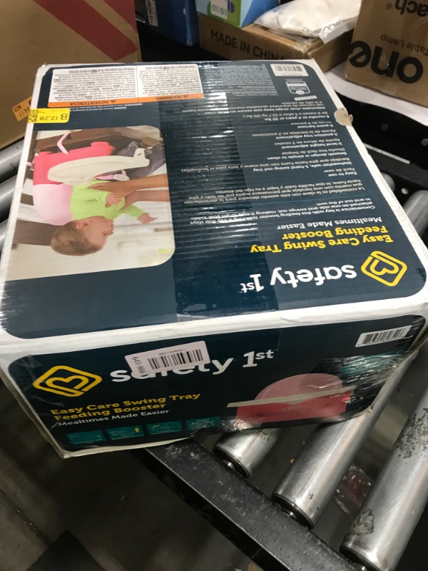 Photo 1 of Safety 1st Easy Care Swing Tray Feeding Booster, Coral Crush, One Size