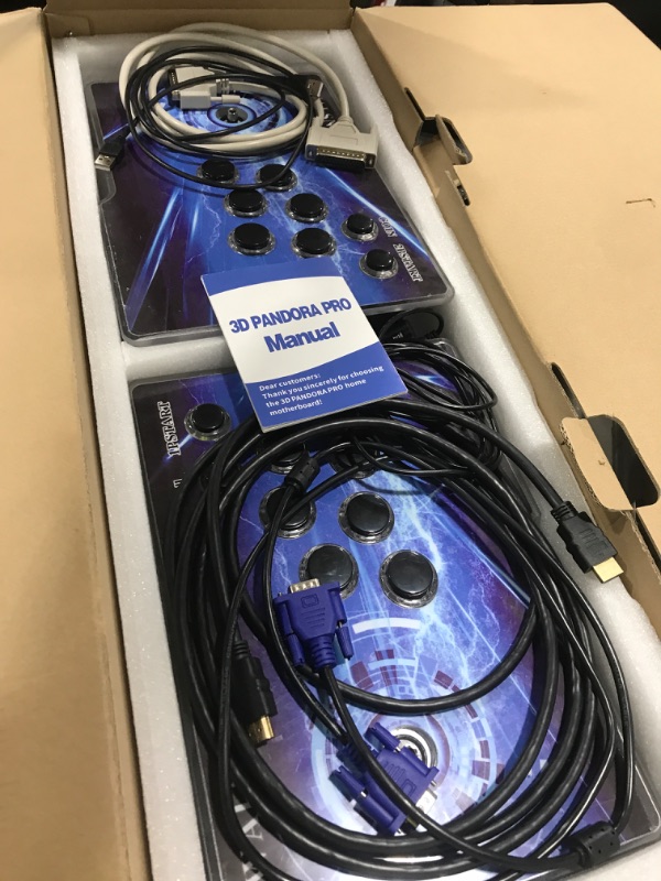 Photo 1 of GWALSNTH 32000 in 1 Pandora Box 60S Arcade Games Console,1280X720 Display,Search/Save/Hide/Pause Games,Two Separate joysticks,1-4 Players …