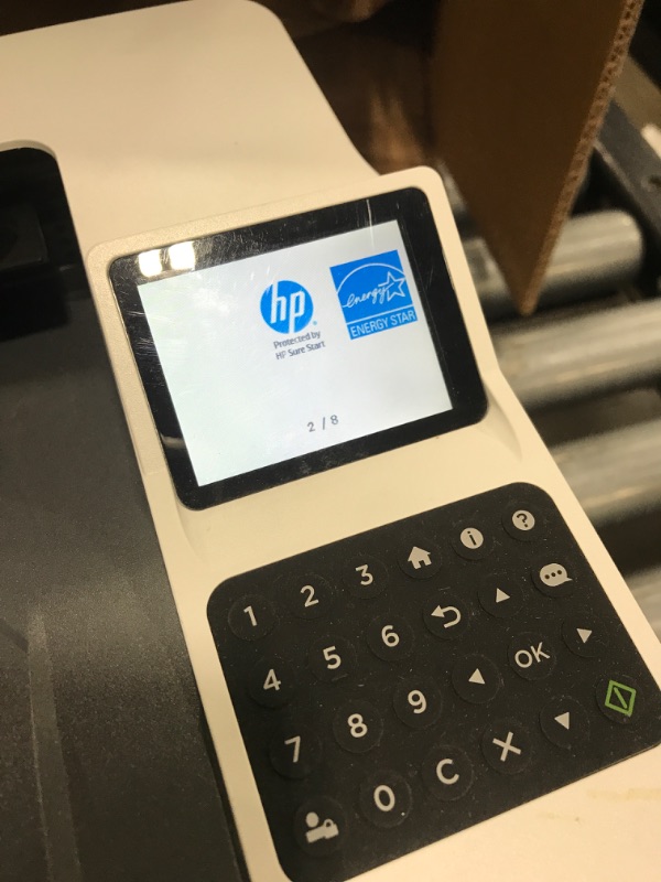 Photo 1 of HP LaserJet Enterprise M406dn Monochrome Printer with built-in Ethernet & 2-sided printing (3PZ15A), white