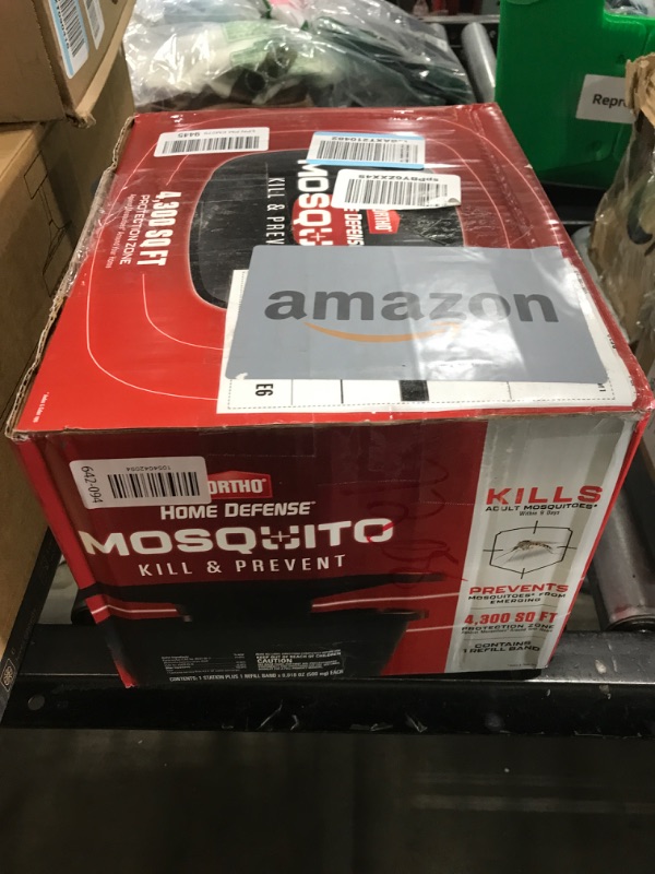 Photo 1 of Ortho Home Defense Mosquito Kill and Prevent, Controls Mosquitoes and Larvae, Silent, Easy-to-Use, Protects up to 4,300 sq. ft., 1 Mosquito Station and 2 Bands for 2 Months Protection
