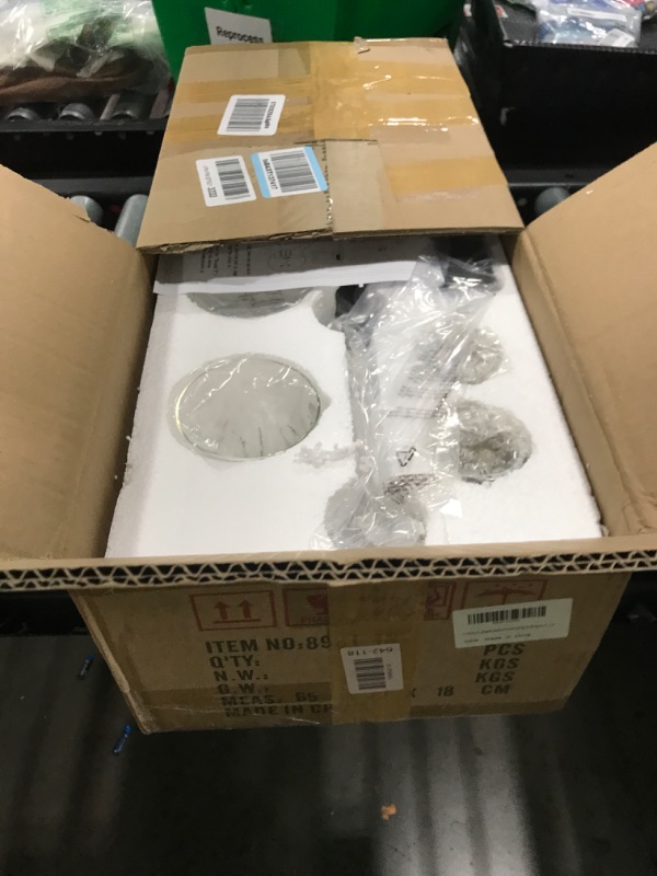Photo 1 of SineRise 4-Light Brushed Nickel Vanity Light with 3 Color Modes (3000K/4000K/6000K), Eye Protection LED Bathroom Light Fixture, Dimmable Modern Wall Light Over Mirror with Clear Glass Shade