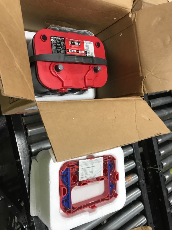 Photo 1 of OPTIMA Batteries High Performance 34/78 RedTop Sealed AGM Car, Truck, and SUV Starting Battery, 800 CCA, Dual SAE and GM Terminals, Maintenance Free, Versitile Mounting