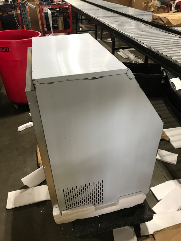 Photo 1 of VEVOR Commercial Ice Maker, 330lbs/24H, Ice Maker Machine, 126 Ice Cubes in 12-15 Minutes, Freestanding Cabinet Ice Maker with 88lbs Storage Capacity LED Digital Display, for Bar Home Restaurant
