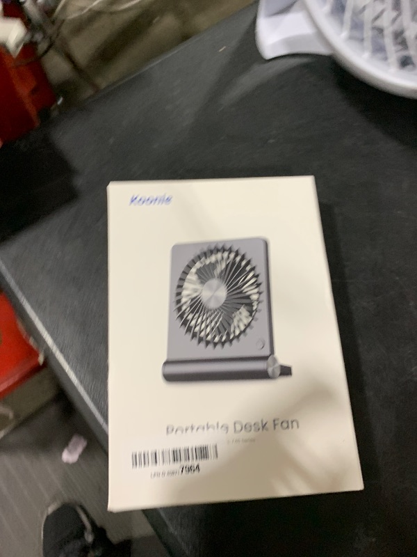 Photo 1 of Koonie USB Fan, Strong Wind Ultra Quiet Small Desk Fan 220° Tilt Folding 3 Speeds Adjustable USB-C Powered Personal Fan for Home Office Desktop, Pink, NO BATTERY