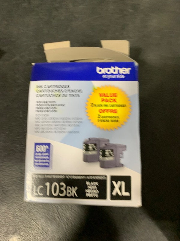 Photo 1 of Brother® LC103 High-Yield Black Ink Cartridges, Pack Of 2