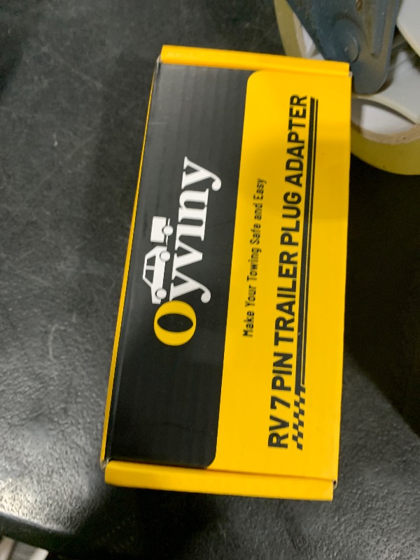 Photo 1 of Oyviny 7 Pin Power Access, 7 Way Blade to 2 Pin SAE Connector, 7 Pin Round RV-Style Trailer Plug to 12 AWG SAE Cable 12V Connectors for RV Truck Get Power from Vehicle's 7 Pole Trailer Plug, 13 Inch