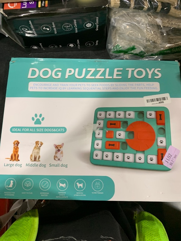 Photo 1 of FOXMM Dog Puzzle Toys,Interactive Treat Puzzle Dog Toy for IQ Training & Mental Stimulating,Treat Puzzle Dispensing with Squeaky Design for Large Medium Smart Dogs