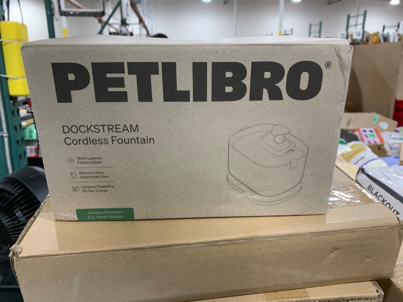 Photo 1 of PETLIBRO Cat Water Fountain, Cordless Pet Water Fountain Battery Operated, 2.5L/84oz Dockstream Water Fountains for Cats Indoor, Cat Fountain with Stainless Steel Tray, Easy to Clean BPA-Free