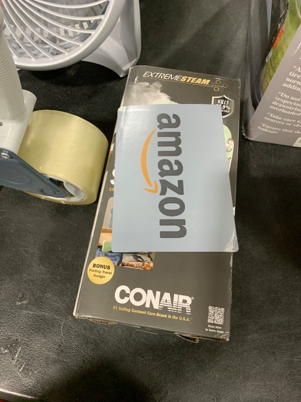 Photo 1 of Conair Handheld Garment Steamer for Clothes - Power Steam: Small Size, Big Power - Great for Home, Office, or Travel with Dual Voltage for Worldwide Use, Mint Green