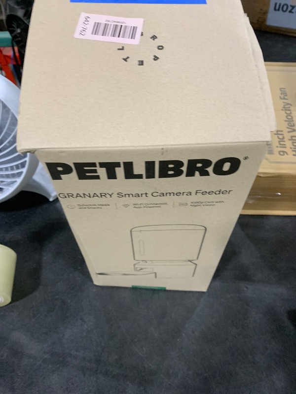 Photo 1 of PETLIBRO Automatic Cat Feeder with Camera, 1080P HD Video with Night Vision, 5G WiFi Pet Feeder with 2-Way Audio, Low Food & Blockage Sensor, Motion & Sound Alerts for Cat & Dog Single Tray