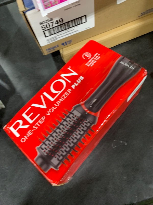 Photo 1 of REVLON One Step Volumizer PLUS Hair Dryer and Styler | More Volume, Less Damage, and More Styling Control for Easy and Fast Salon-Style Blowouts, Plus Travel Friendly (Black)