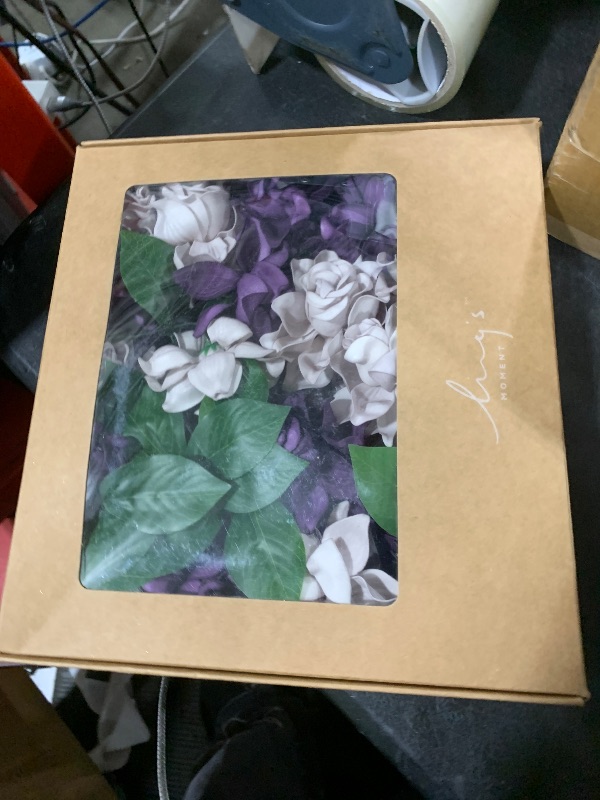 Photo 1 of Ling's moment Flowers 25pcs Fake Gardenia Lilac & Purple Flowers Artificial Flowers with Stem, Fake Flower for DIY Wedding Decorations Centerpieces Bouquets Boutonnieres