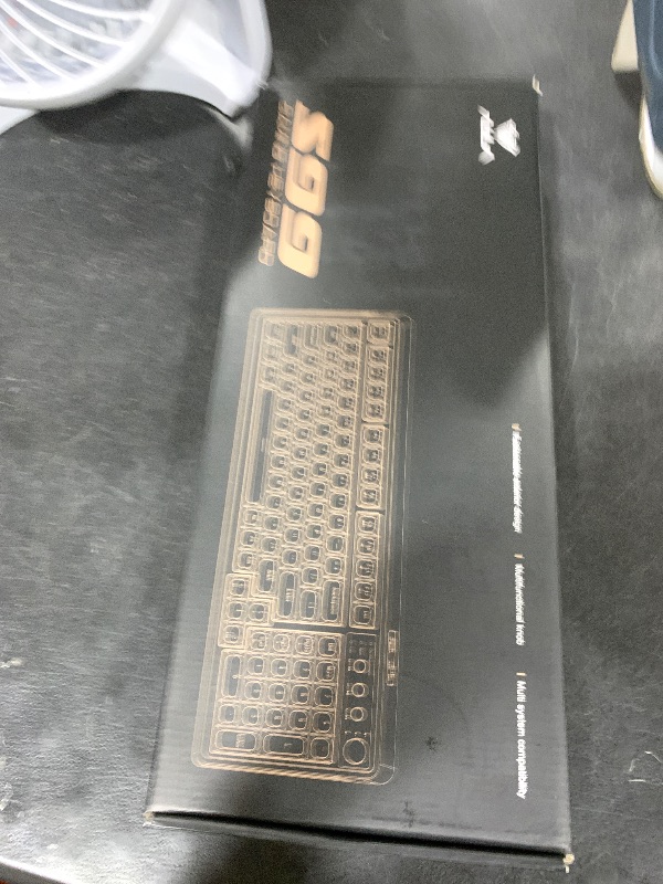 Photo 1 of AULA 99 Wireless Keyboard, Custom Computer Keyboard, Tri-Mode Bluetooth 5.0/2.4GHz/USB-C Cute Creamy Gaming Keyboards with Number Pad, RGB Backlit Media Knob Programmable Keybaord for PC Gamer - Grey