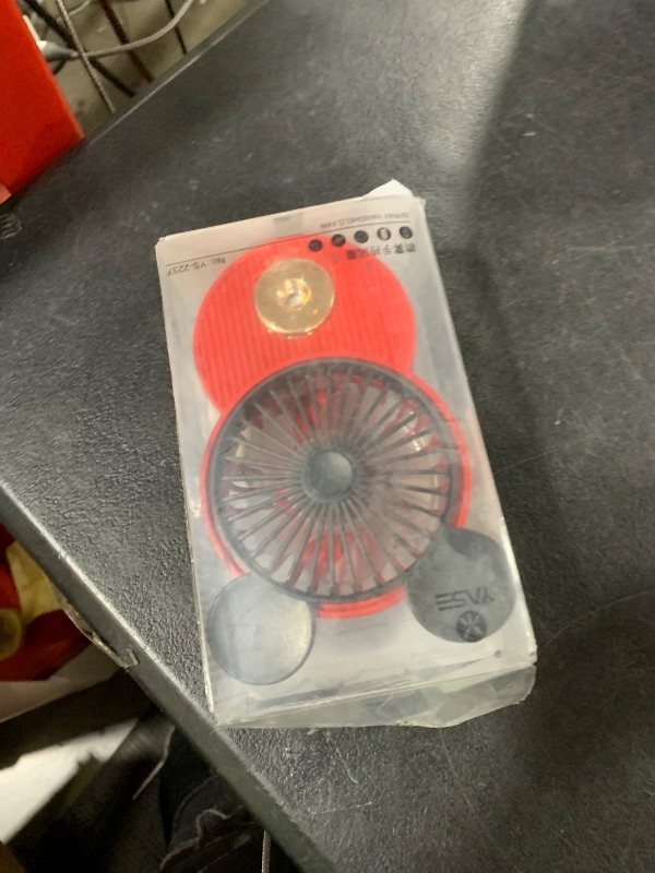 Photo 1 of LACOVIA Cute Mouse Misting Mini Fan, Handheld Portable USB Rechargeable Fan with 3 Adjustable Speeds, Foldable For Travelling(Red&Pink)