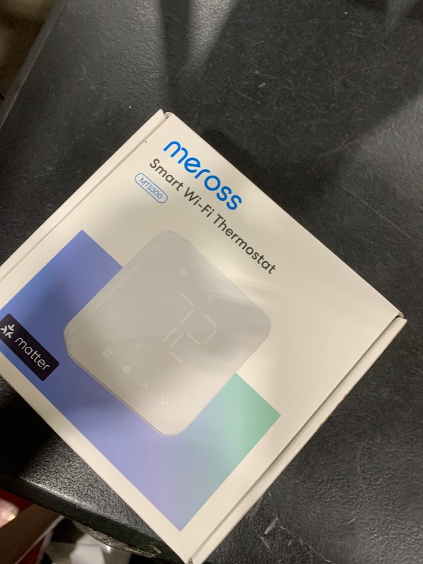 Photo 1 of meross Smart Thermostat for Home, WiFi Thermostat Works with Matter, Alexa, Apple Home, Google Assistant, App & Voice Control, 7x24h Scheduling, Energy Saving, C-Wire Required