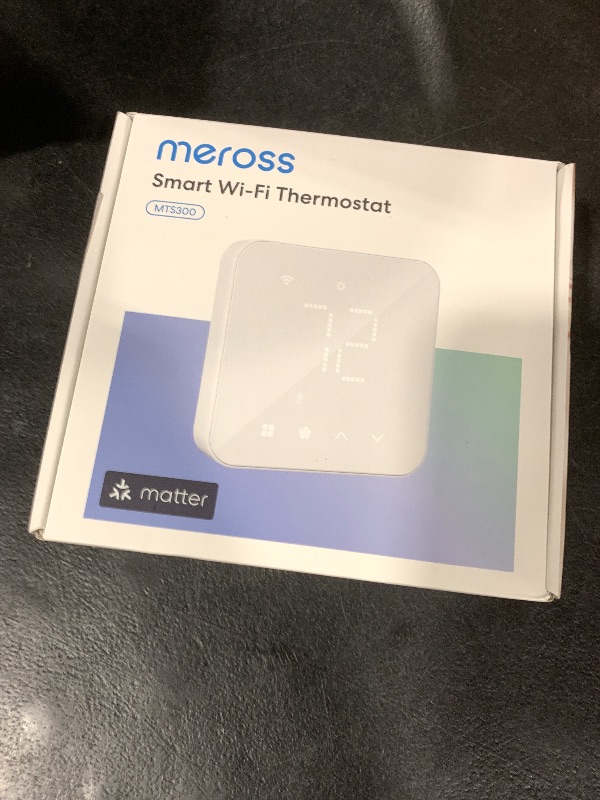 Photo 1 of meross Smart Thermostat for Home, WiFi Thermostat Works with Matter, Alexa, Apple Home, Google Assistant, App & Voice Control, 7x24h Scheduling, Energy Saving, C-Wire Required