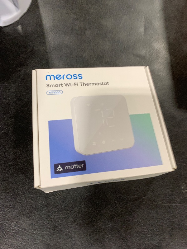 Photo 1 of meross Smart Thermostat for Home, WiFi Thermostat Works with Matter, Alexa, Apple Home, Google Assistant, App & Voice Control, 7x24h Scheduling, Energy Saving, C-Wire Required