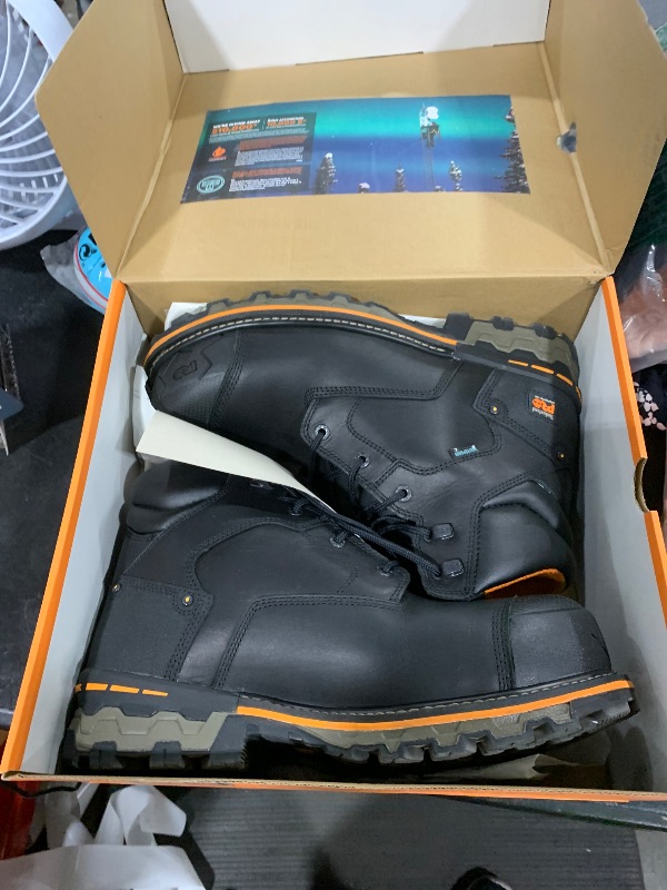 Photo 1 of Timberland PRO Men's Boondock 6 Inch Composite Safety Toe Waterproof Industrial Work Boot, Black-2024 New, 13