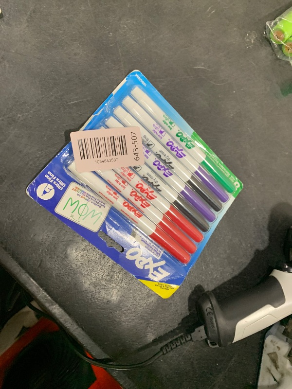 Photo 1 of EXPO Low Odor Dry Erase Markers Ultra-Fine Tip Assorted Colors 8 Count