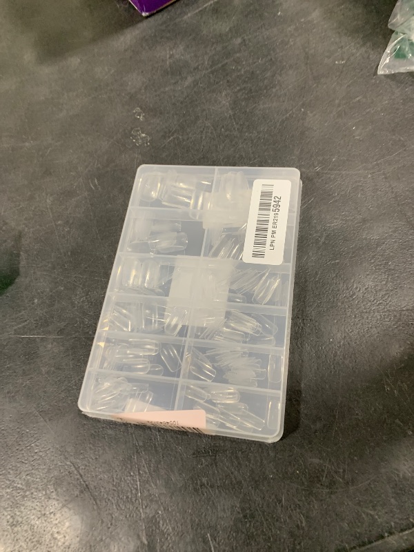 Photo 1 of UNA GELLA Short Square Gel Nail Tips 216pcs Short Square Press on Nails Pre-shape Fake Nails for Full Cover Acrylic Nails False Nails For Nail Extension Home DIY Nail Salon 12 Sizes Gelly Tips